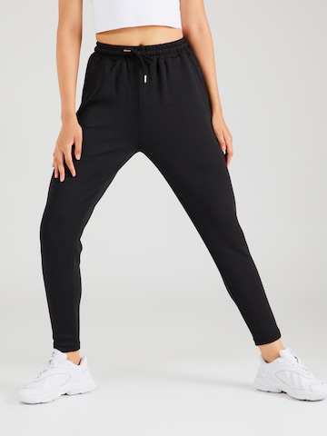 Effilé Pantalon de sport 'Jacey V2' Athlecia en noir : devant