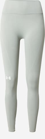 UNDER ARMOUR Workout Pants in Green: front