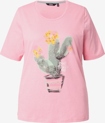 Ulla Popken T-Shirt in Pink: Vorderseite