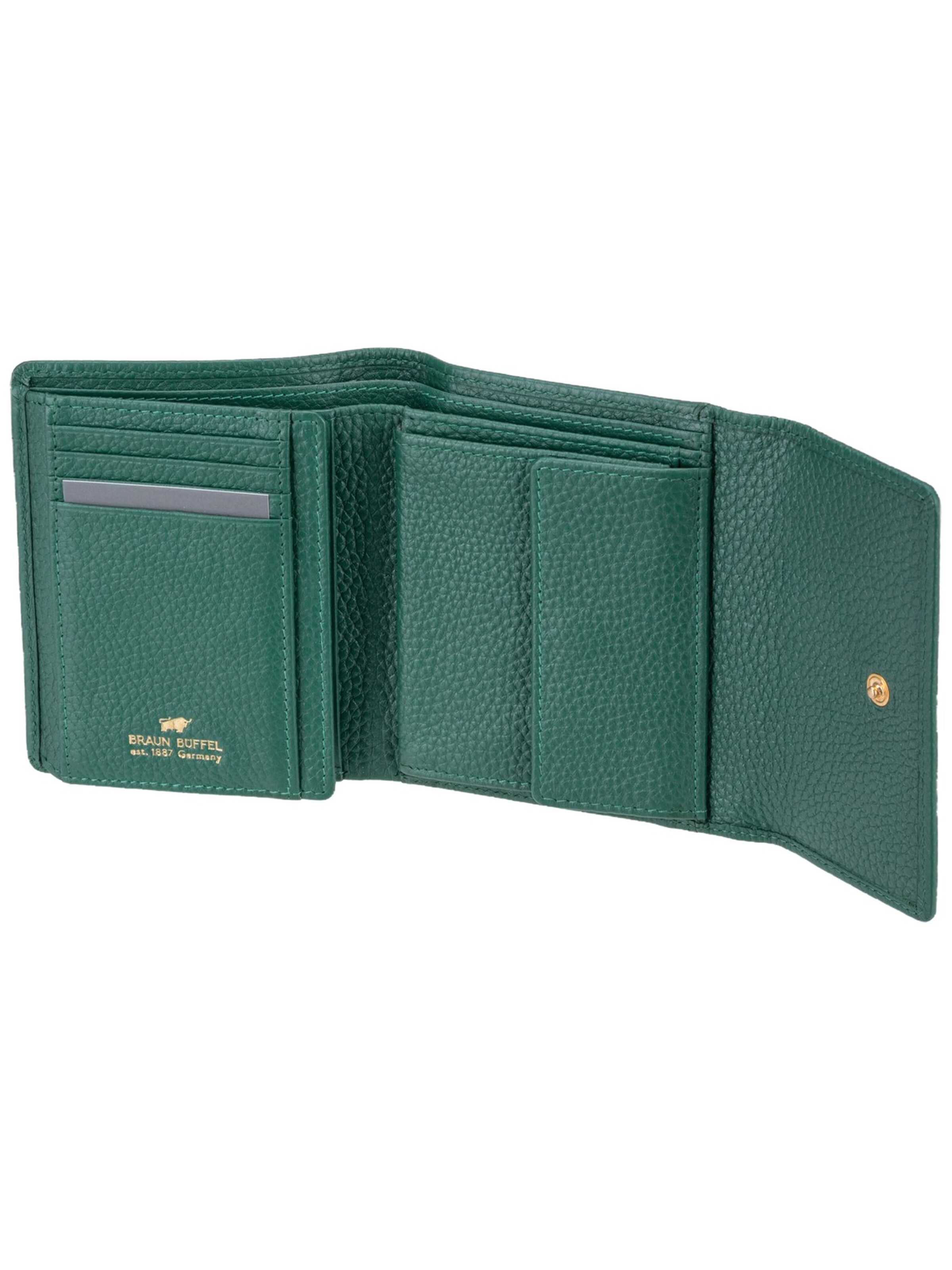 Braun Büffel Wallet ' Asti ' in Green