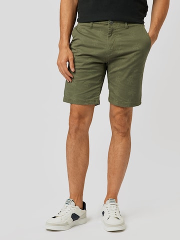 BLEND Regular Панталон в зелено: отпред