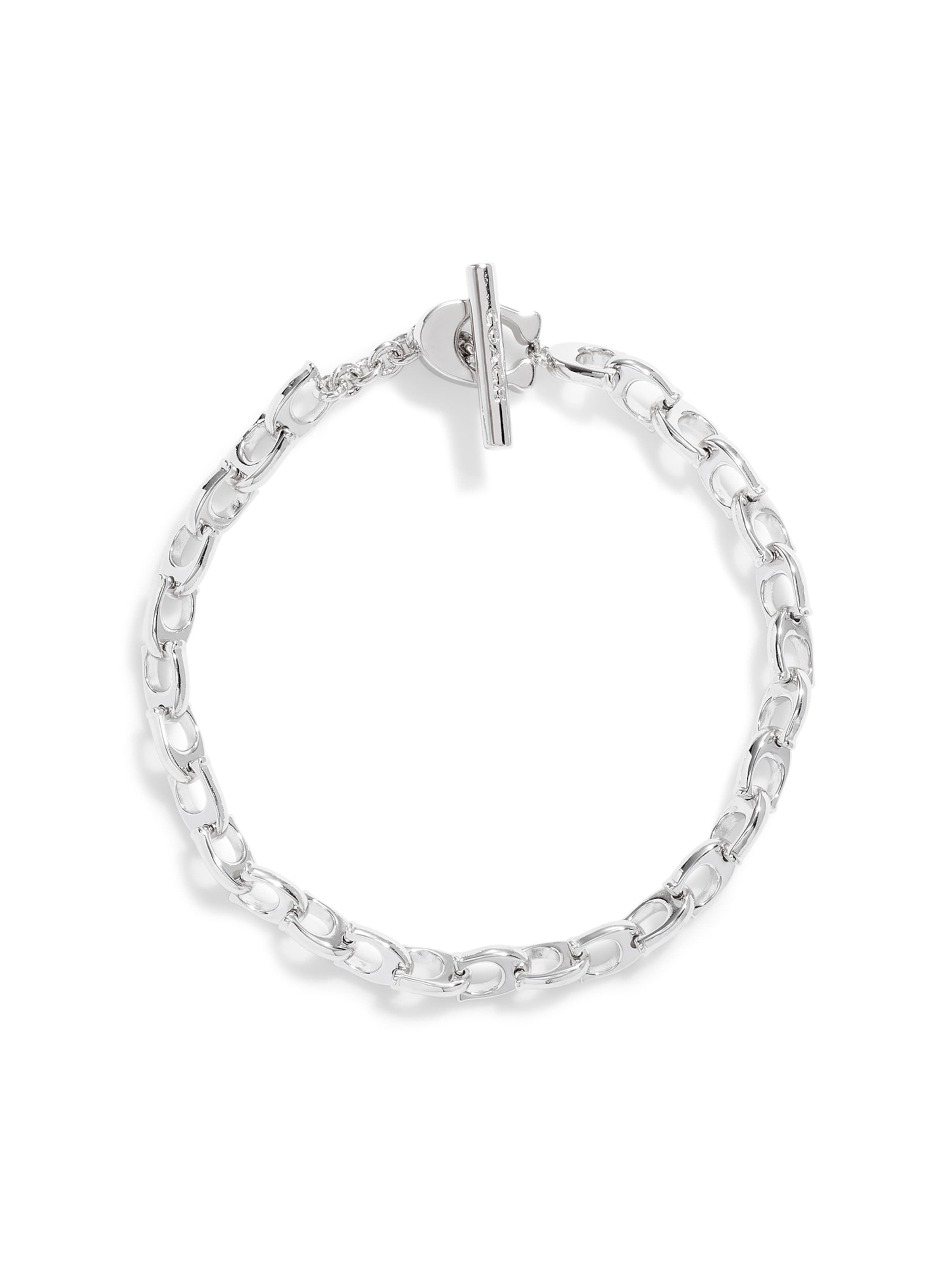 COACH Opaska 'Signature' w kolorze srebrnym, Podgląd produktu