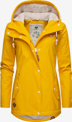 Ragwear Weatherproof jacket 'Marge' in Yellow: front