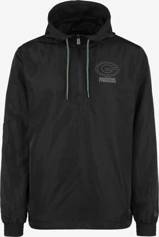 NEW ERA Between-Season Jacket 'NFL Green Bay Packers' in Black: front