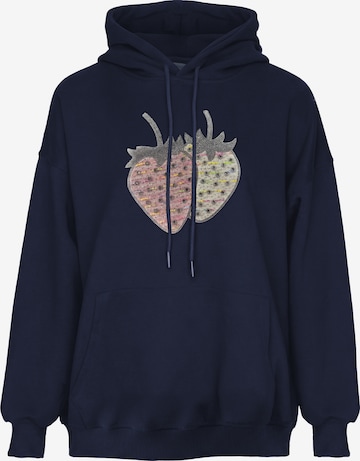 Sweat-shirt MYMO en bleu : devant