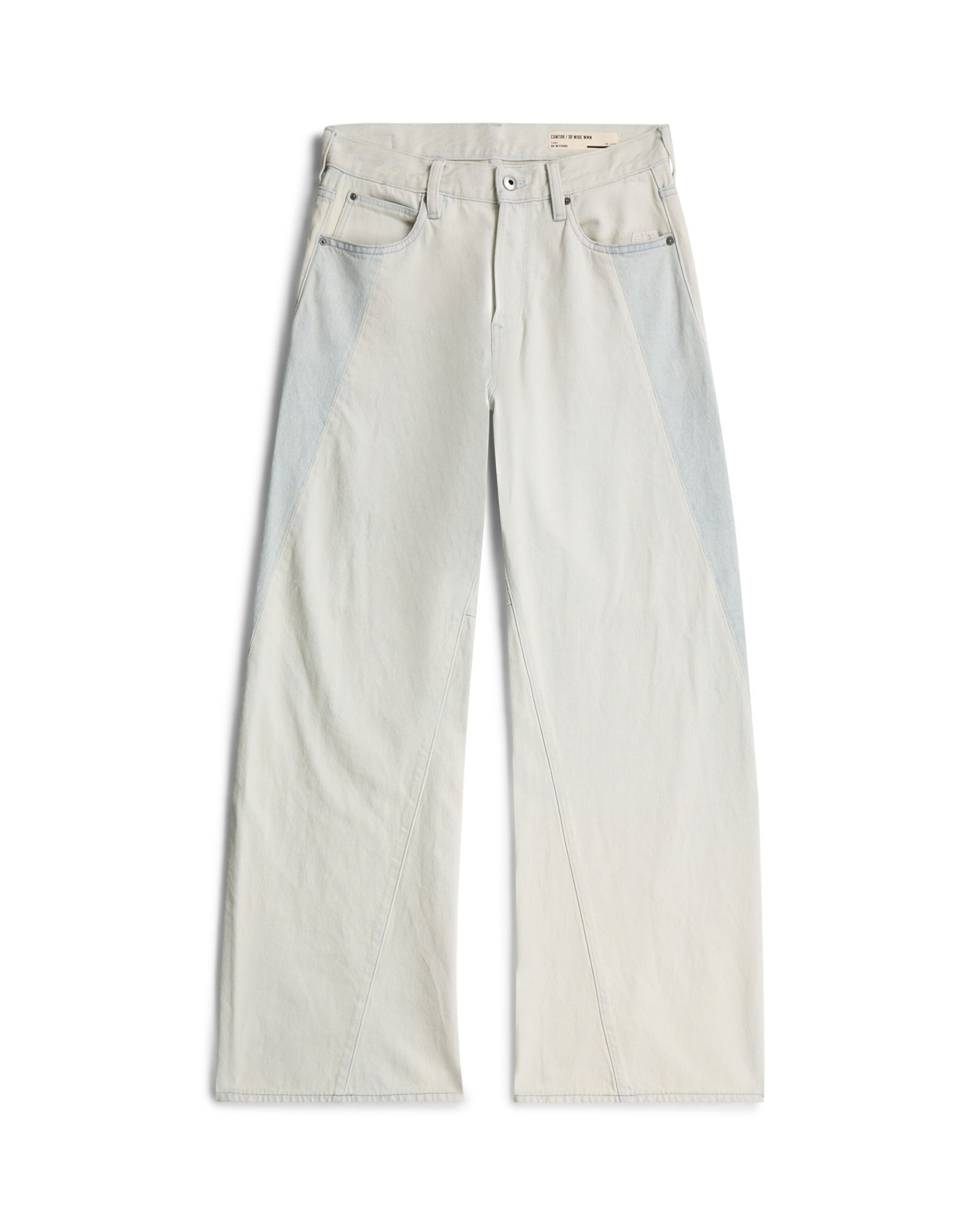 G-STAR Loosefit Jeans 'Contor Two-Tone Wide Jeans' in Blauw: voorkant