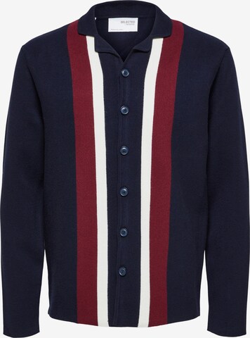 SELECTED HOMME Knit Cardigan 'Milan' in Blue: front