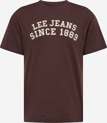 T-Shirt Lee en marron : devant