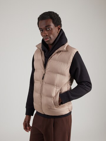 Only & Sons Weste 'ONSUNION' in Beige: Vorderseite