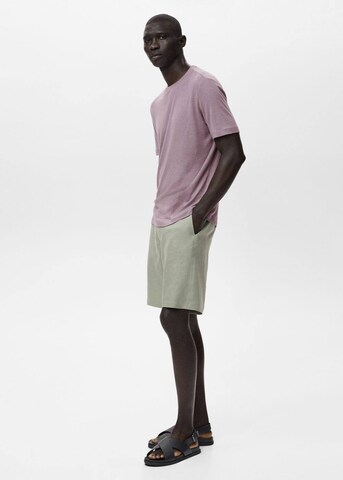 MANGO MAN Slimfit Shorts 'Carp' in Grün