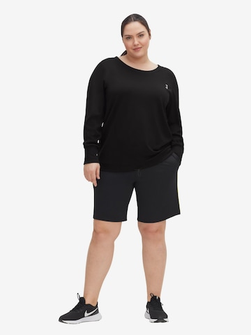 SHEEGO Athletic Sweatshirt in Black