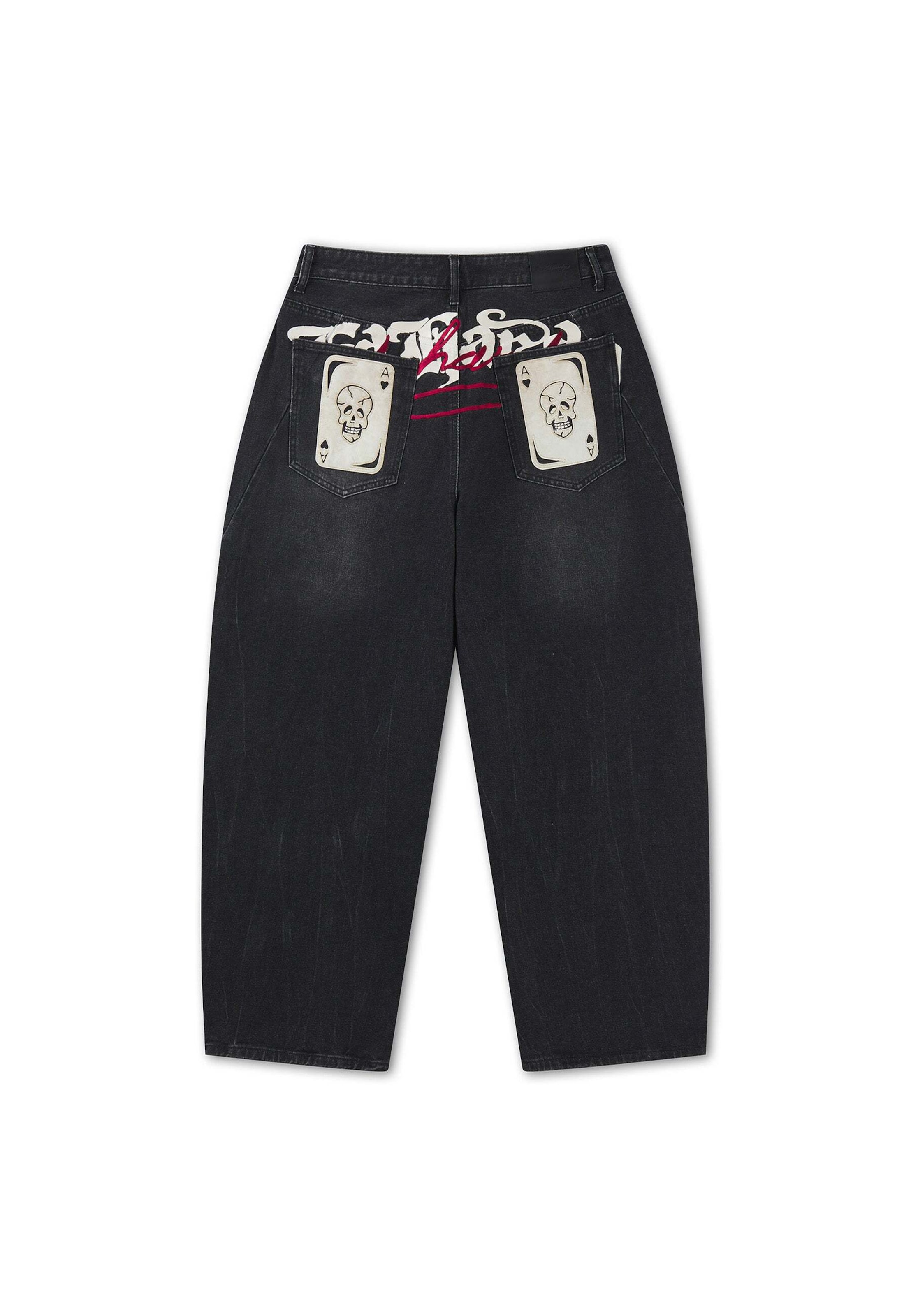 Largi Jeans de la Ed Hardy pe negru