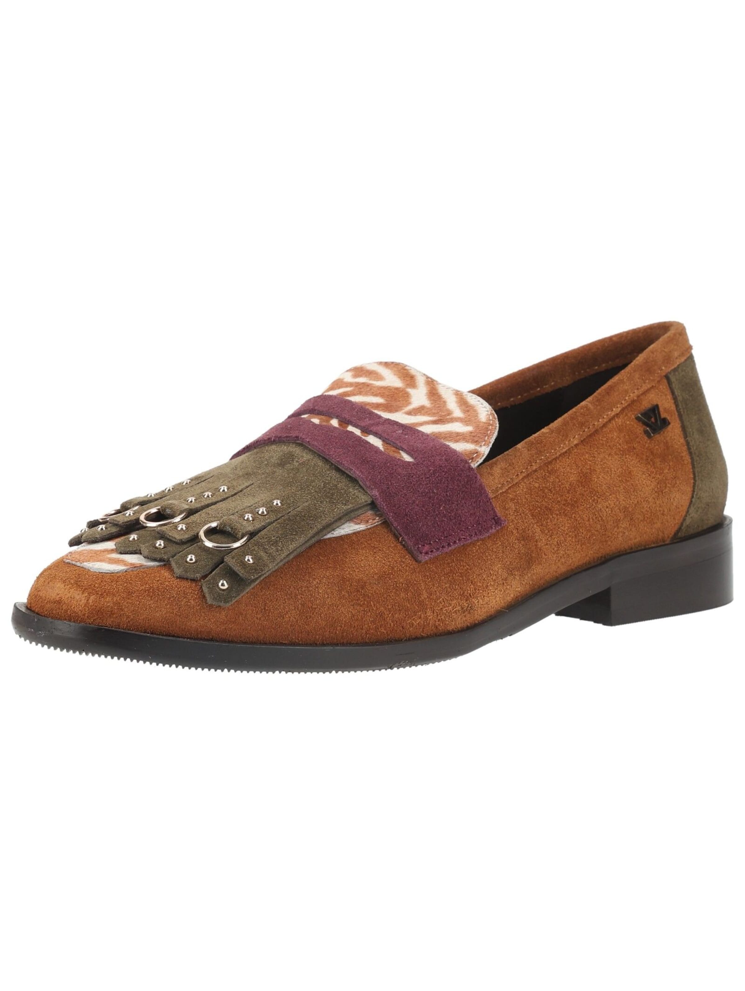 LAZAMANI Classic Flats in Brown: front