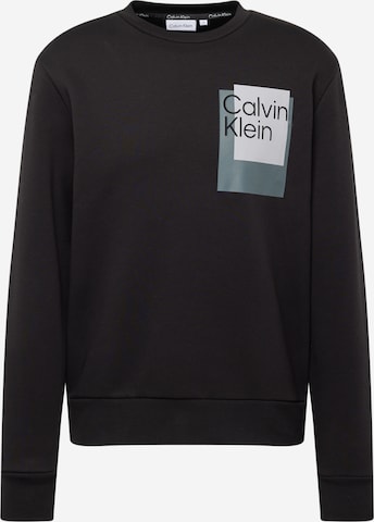 Calvin Klein Sweatshirt in Zwart: voorkant