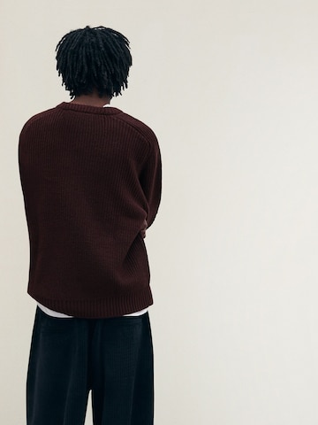 Pull-over Bershka en rouge