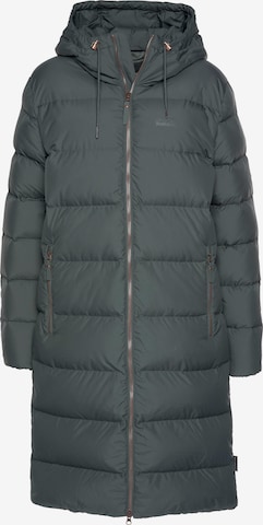 JACK WOLFSKIN Wintermantel 'Crystal Palace' in Grijs: voorkant