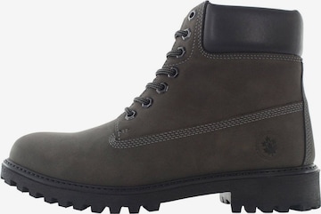 Lumberjack Lace-Up Boots in Grey: front