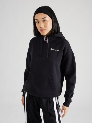 Champion Authentic Athletic Apparel Суичър в черно: отпред