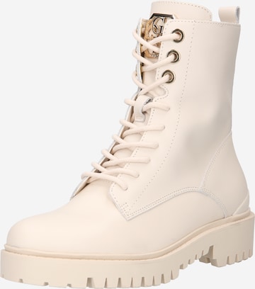 GUESS Lace-up bootie 'Olone' in Beige: front