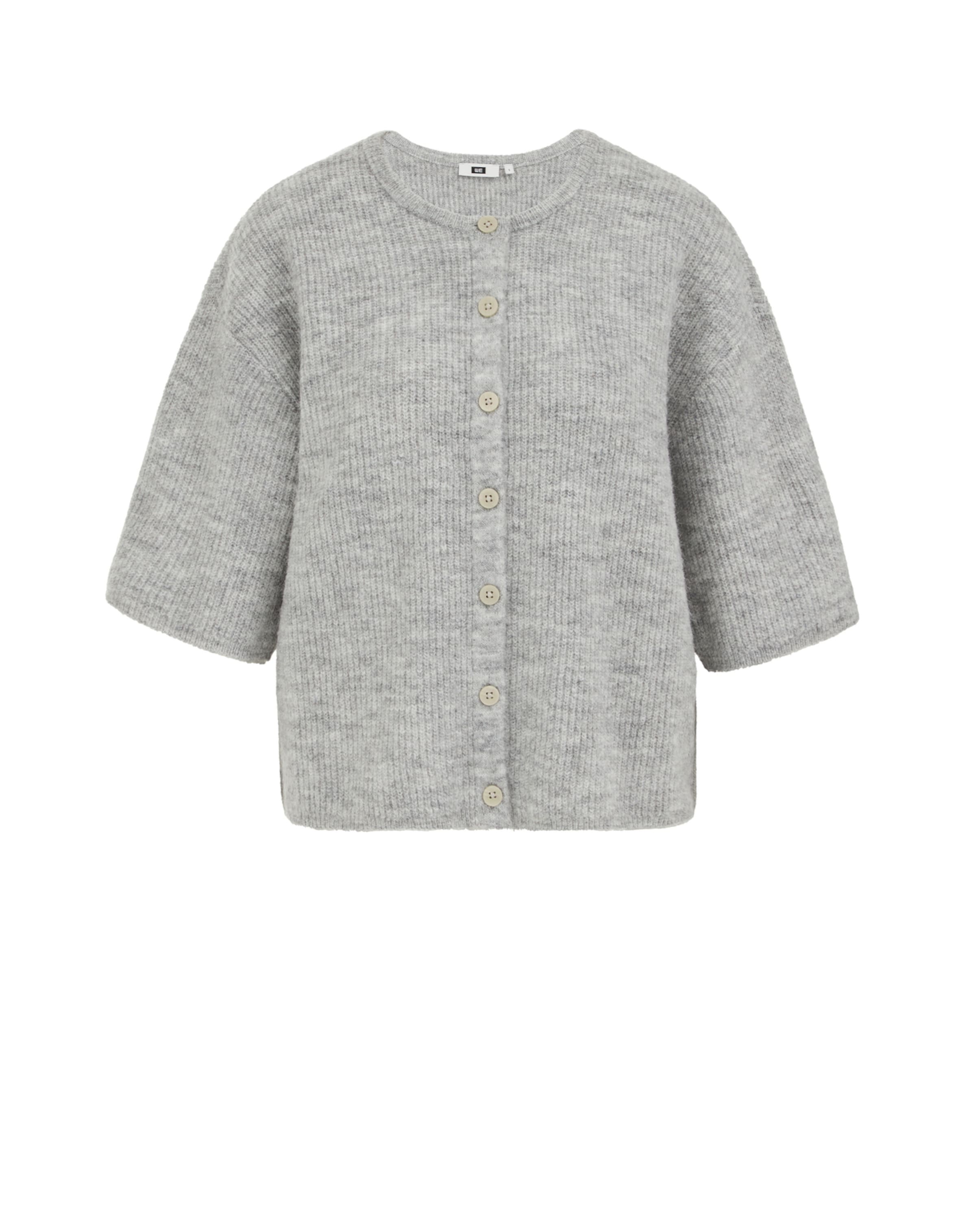 WE Fashion Knit cardigan in Grey: front