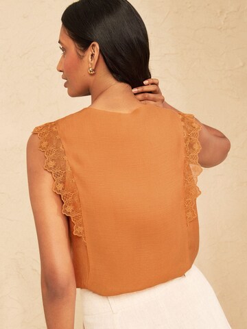 Camicia da donna di love & roses in arancione