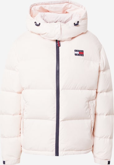 Tommy Jeans Veste d’hiver 'ALASKA' en bleu marine / rose pastel / rouge feu / blanc, Vue avec produit