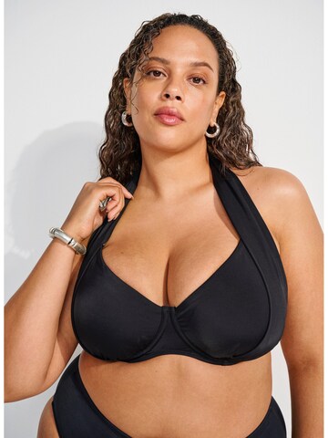 Swim by Zizzi Bralette Bikini top 'Bessie' in Black