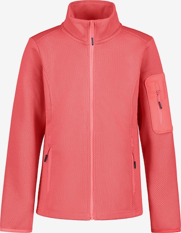 ICEPEAK Athletic Fleece Jacket in Pink: front
