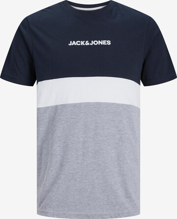 Jack & Jones Plus Majica 'Reid' | modra barva: sprednja stran