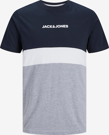 Jack & Jones Plus - Camiseta 'Reid' en azul: frente