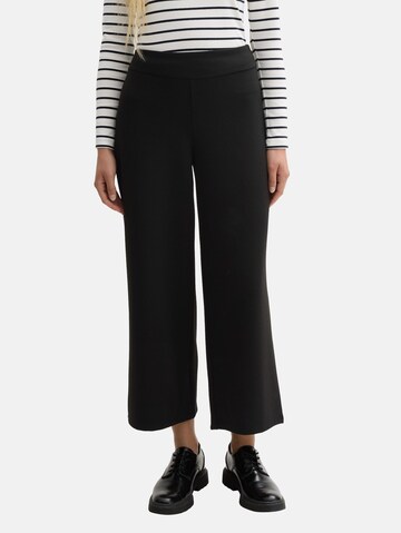 Loosefit Pantalon TOM TAILOR en noir : devant