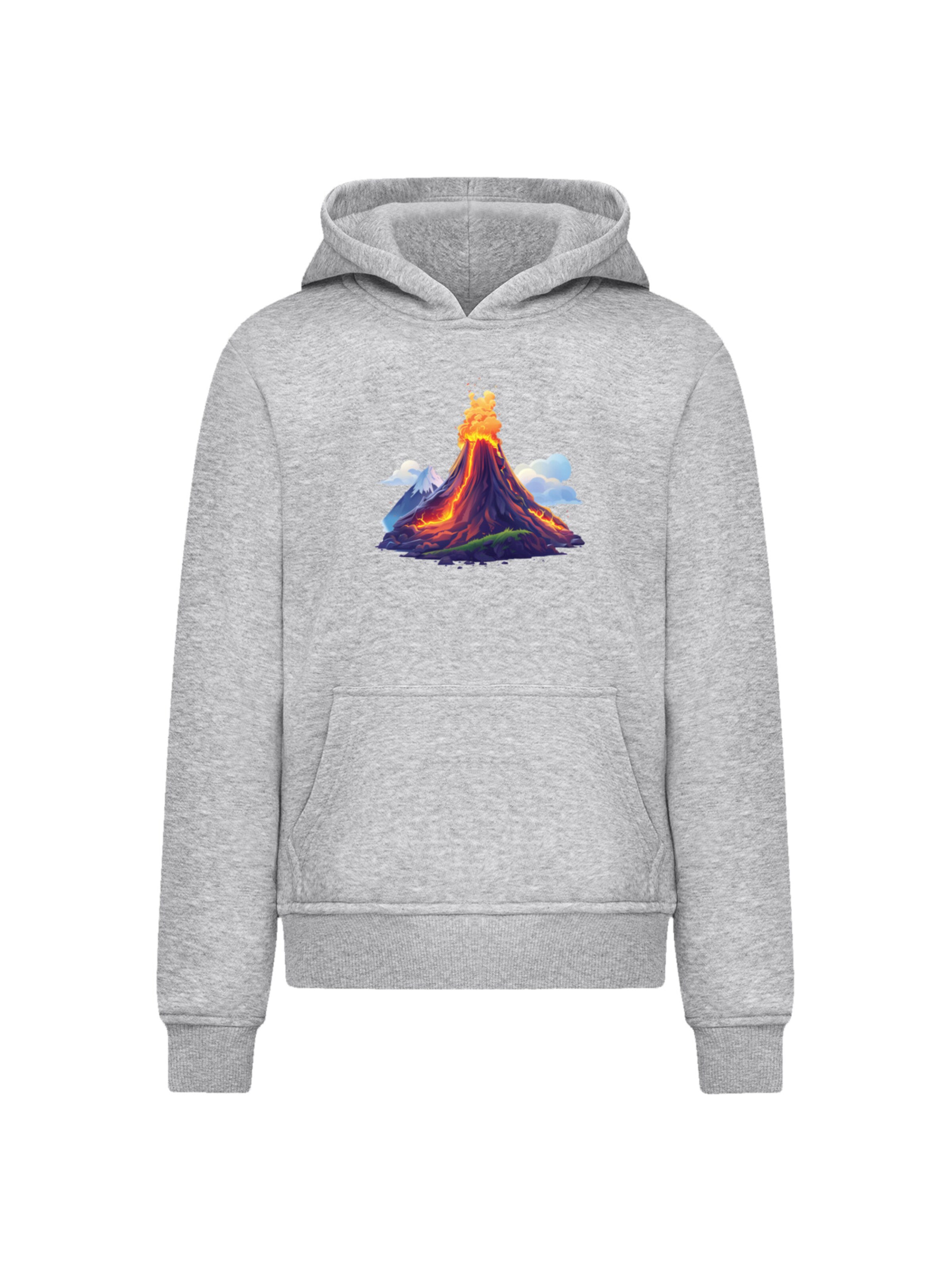 Sweat-shirt 'Vulkanausbruch' F4NT4STIC en gris : devant