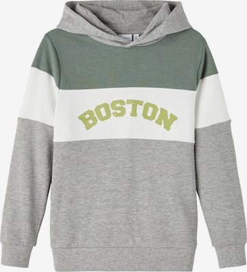 NAME IT Sweatshirt 'Berik' i grå: forside