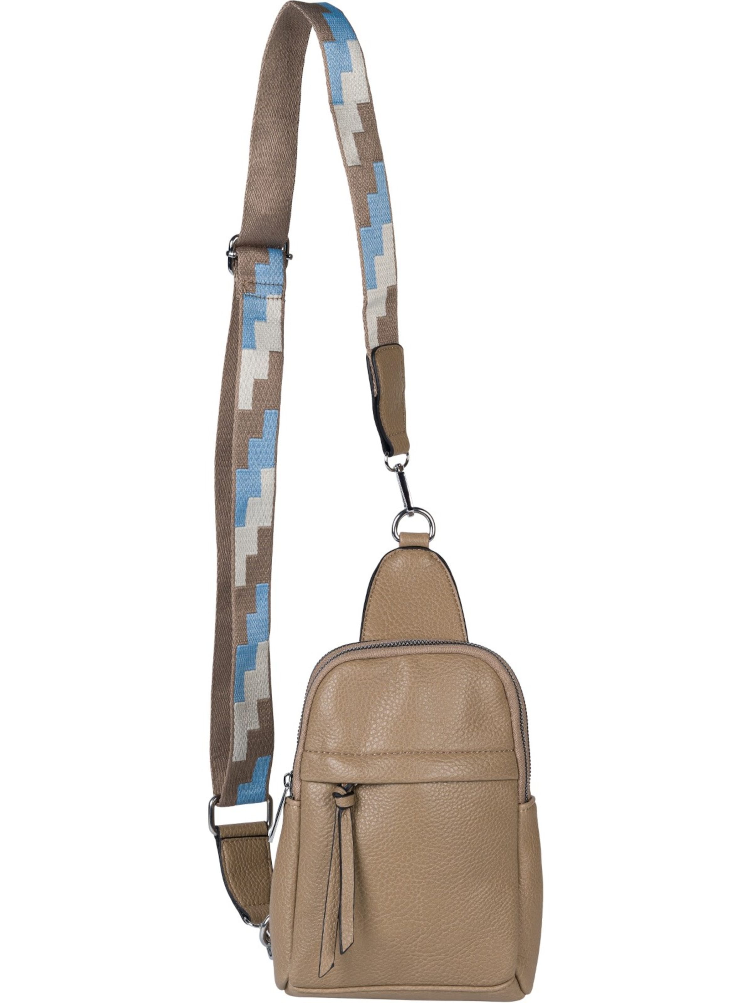 styleBREAKER Umhängetasche 'One Shoulder Rucksack Uni'‌‌ in Grau: Vorderseite