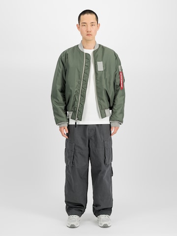 ALPHA INDUSTRIES Between-Season Jacket 'MA-1 USAF' in Green: front