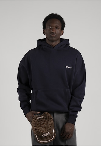 Sweat-shirt Prohibited en bleu : devant