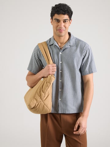 JJ Rebel Comfort Fit Hemd 'JREBHAVEN' in Blau: Vorderseite