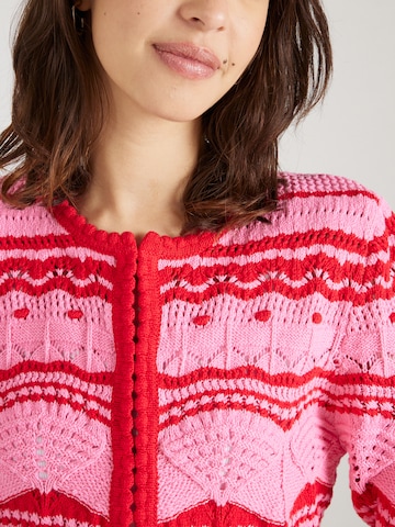 OUI Knit Cardigan in Pink