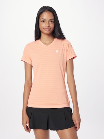 K-Swiss Performance Performance Shirt 'HYPERCOURT' in Orange: front