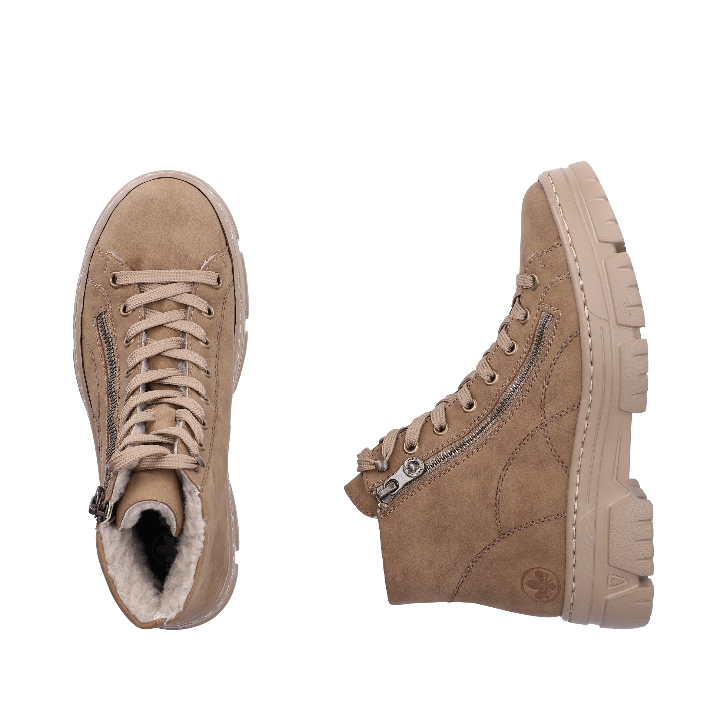 Rieker Schnürstiefelette in Braun