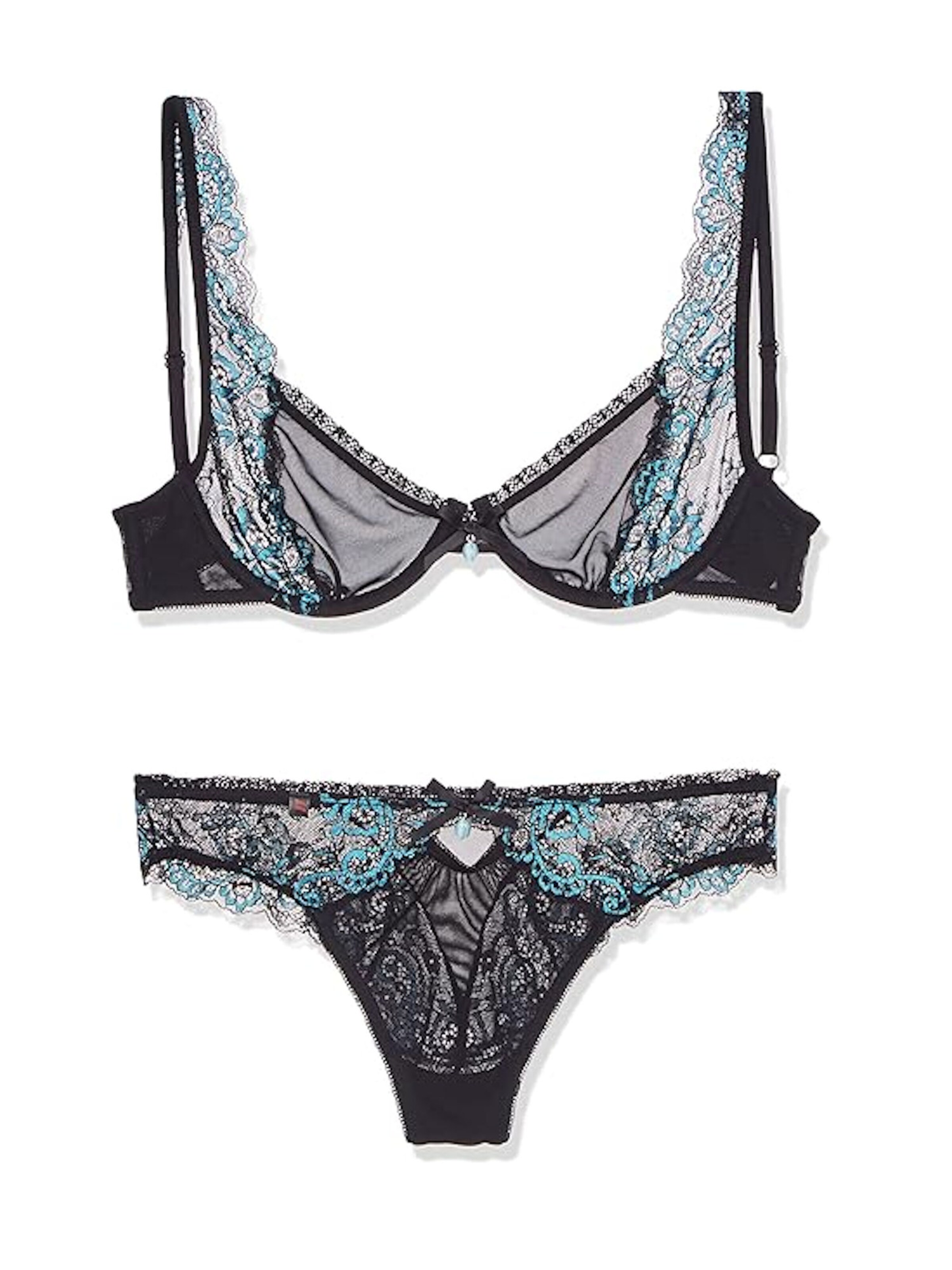 Obsessive Negligee 'Amanta Set' in Black