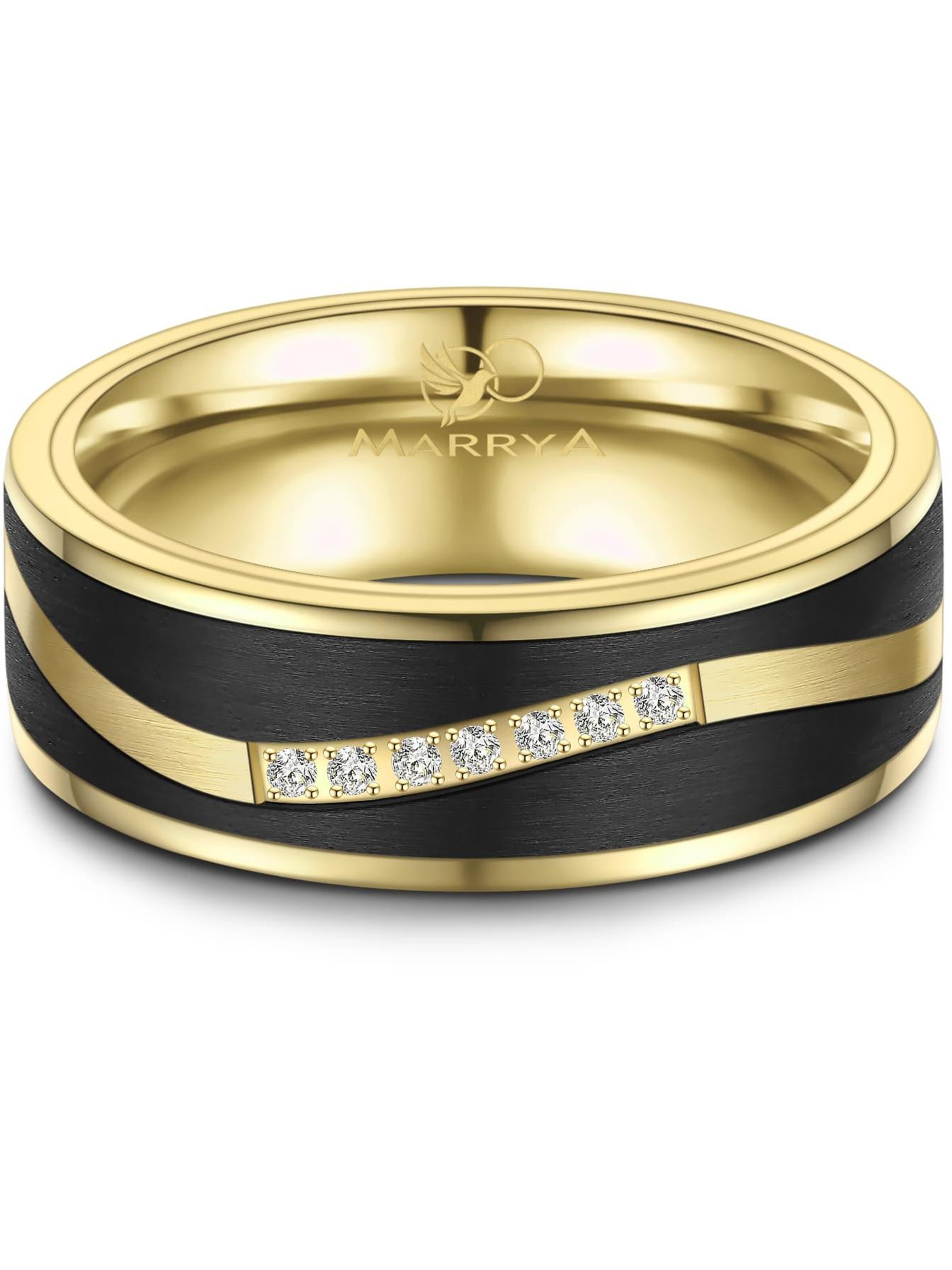 MARRYA Ring 'CA-06'‌‌‌‌‌‌‌‌ in Schwarz