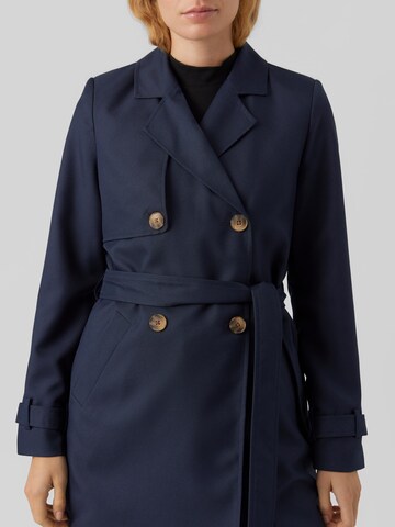 VERO MODA Between-Seasons Coat 'Celeste' in Blue