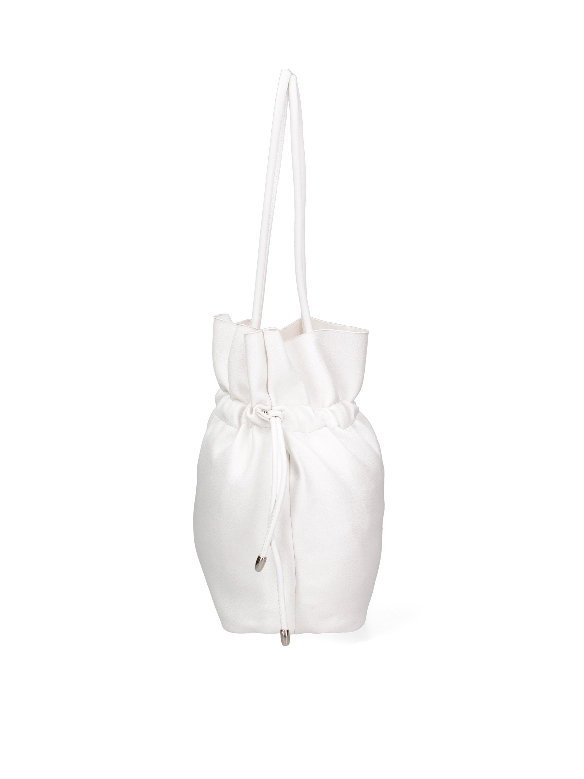 Borsa a spalla 'Borsa a Spalla Donna David Jones PVC con Zip e Manici Resina' di David Jones in bianco