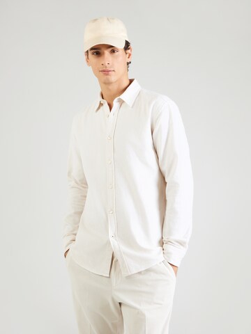 BOSS Regular Fit Hemd 'ROAN' in Weiß: Vorderseite