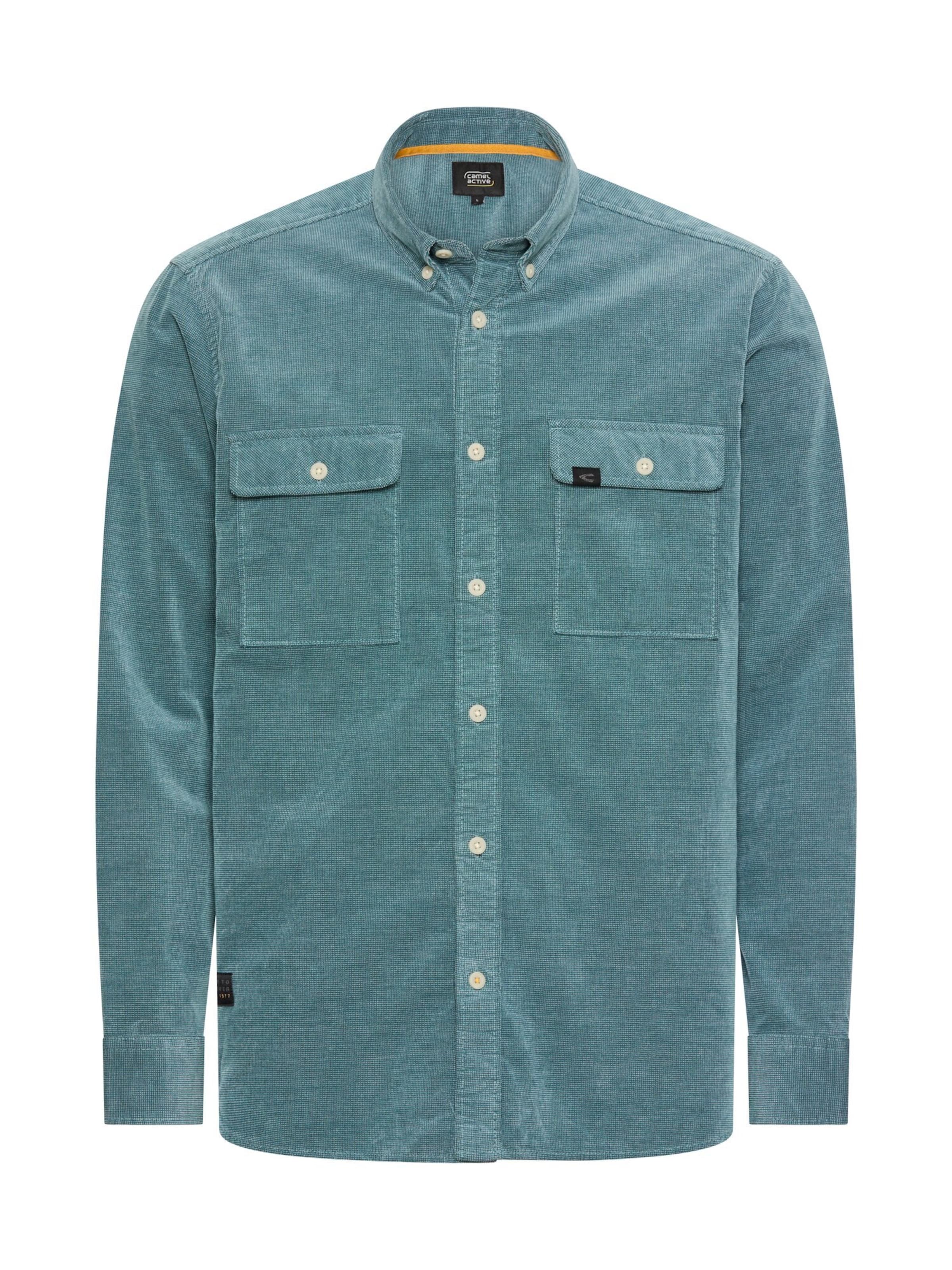 CAMEL ACTIVE Regular fit Button Up Shirt in Blue: front