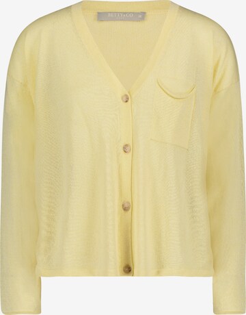 Betty & Co Knit Cardigan in Yellow: front