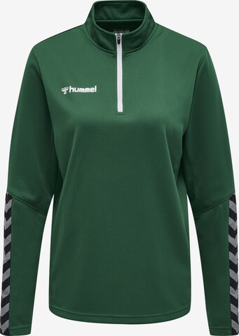 Hummel - Sweatshirt de desporto em verde: frente