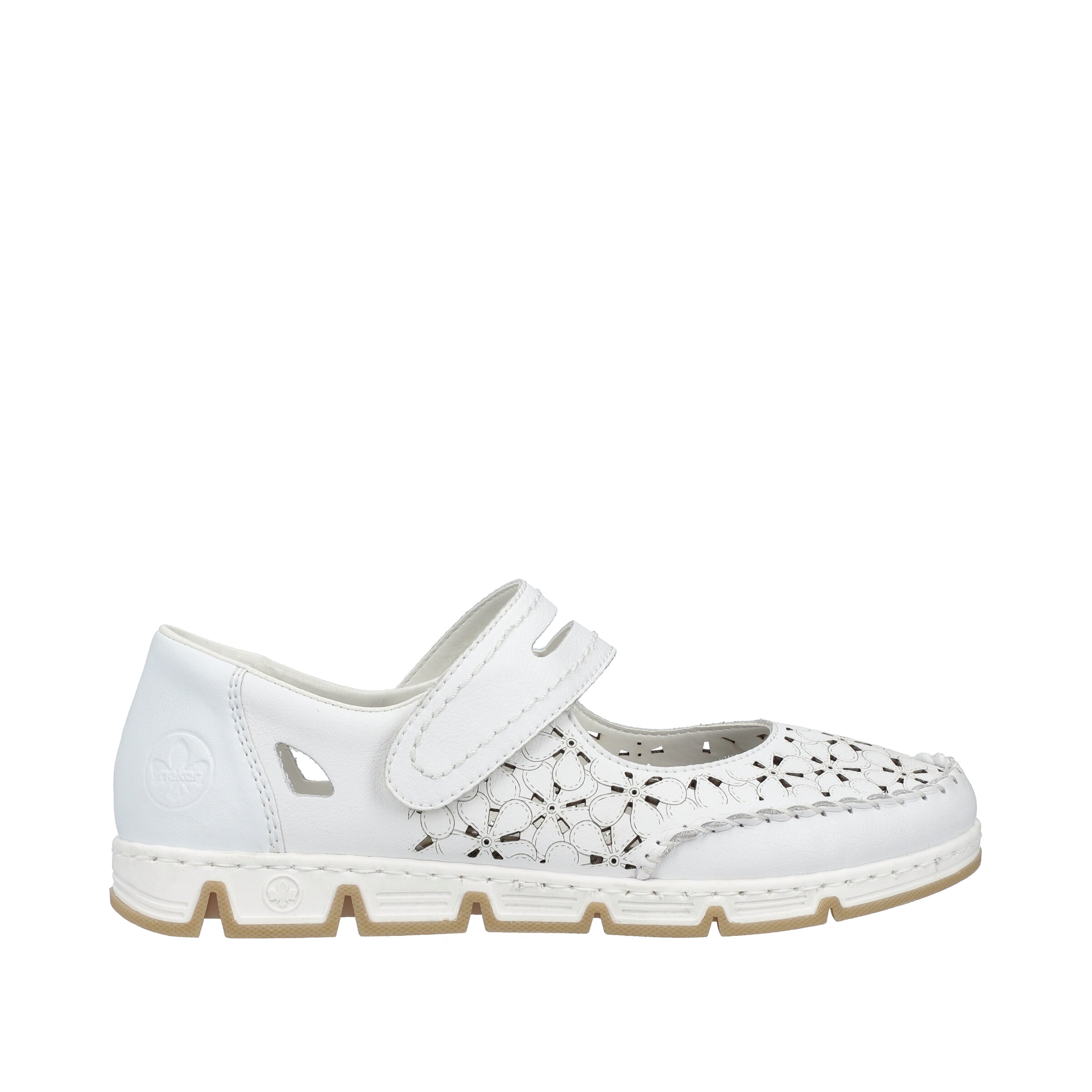 Ballerines à lanières '49977' Rieker en blanc