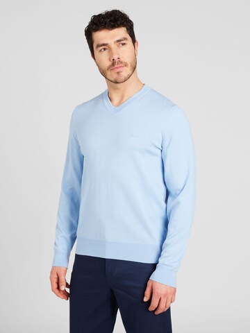 BOSS Sweater 'Pacello' in Blue: front